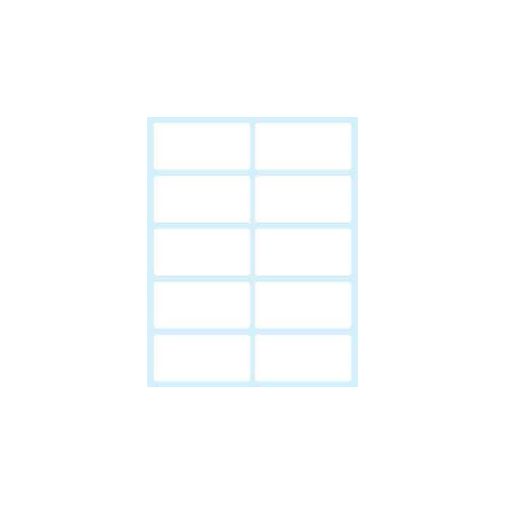 PAQUETE 10 HOJAS ETIQUETAS BLANCAS EN SOBRE-58X28 MM TICO E-5828