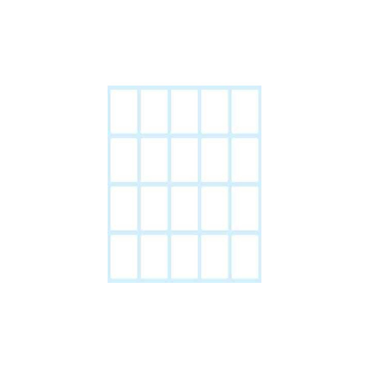 PAQUETE 10 HOJAS ETIQUETAS BLANCAS EN SOBRE-36X22 MM TICO E-3622