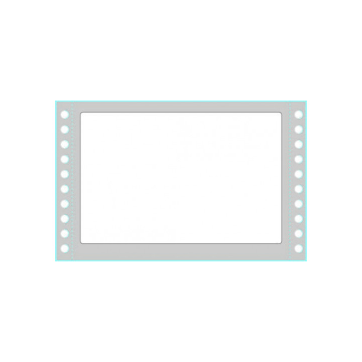 CAJA 500 HOJAS ETIQUETAS BLANCAS EN MÓDULO CONTINUO-UNA COLUMNA-149X97