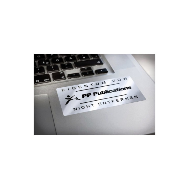 PAQUETE 8 HOJAS ETIQUETAS PLATEADAS DE POLIÉSTER-IMPRESORAS LÁSER-63,5X29,6 MM AVERY L6011-8