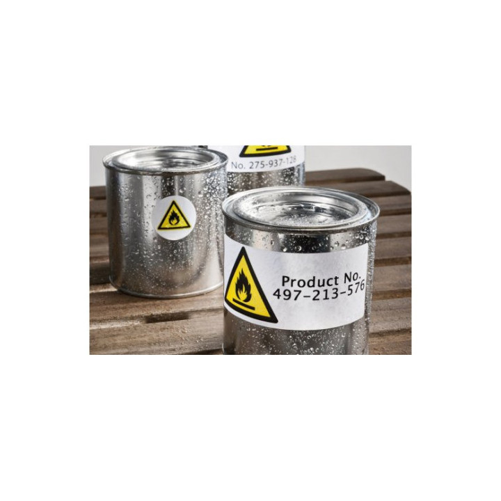 PAQUETE 8 HOJAS ETIQUETAS DE POLIÉSTER BLANCO-IMPRESORAS LÁSER-210X297 MM AVERY L4775-8