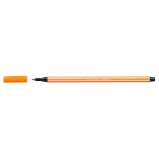 ROTULADOR PUNTA FIBRA MEDIA 1MM. PEN 68 NARANJA NEON STABILO 68/054