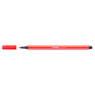 ROTULADOR PUNTA FIBRA MEDIA 1MM. PEN 68 ROJO NEON STABILO 68/040