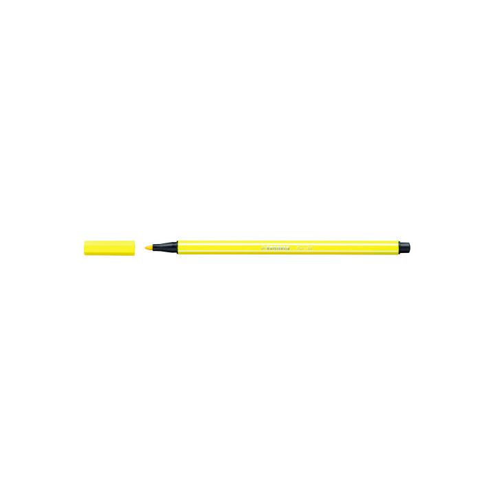 ROTULADOR PUNTA FIBRA MEDIA 1MM. PEN 68 AMARILLO NEON STABILO 68/024