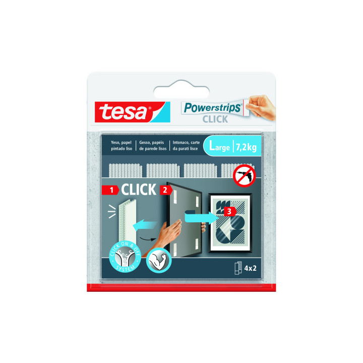 BLISTER TIRAS ADHESIVAS CUELGA OBJETOS POWERSTRIPS CLIK 7