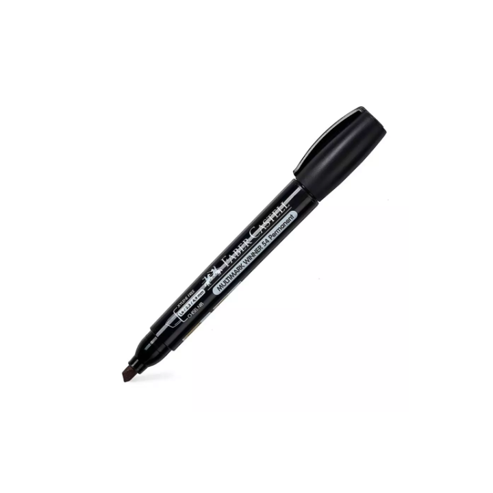MARCADOR MULTIMARK WINNER 54-E NEGRO PUNTA BISELADA Y SIN CLIP FABER CASTELL 153199