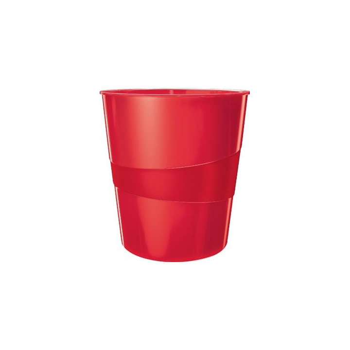 PAPELERA LEITZ WOW CAPACIDAD 15 LITROS ROJO LEITZ 52781026