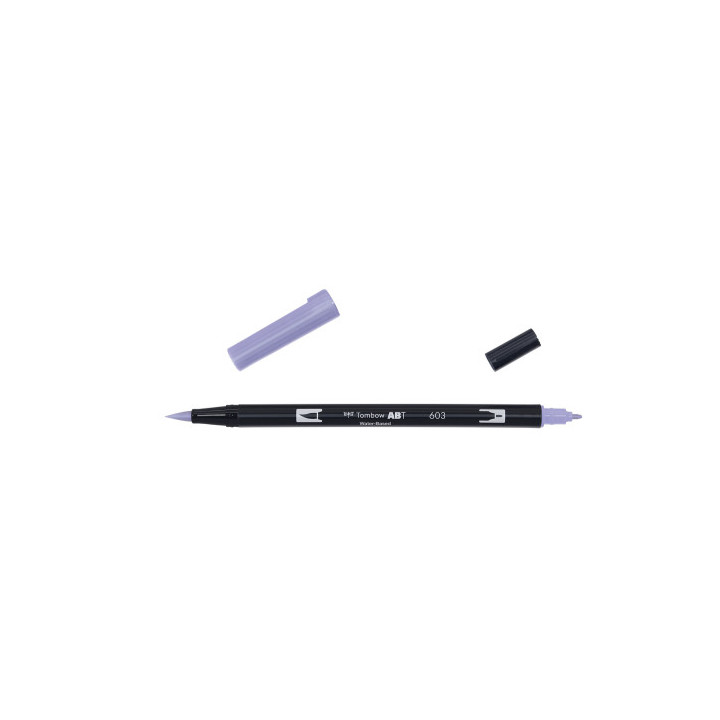 ROTULADOR DOBLE PUNTA PINCEL DUAL BRUSH-603 - COLOR PERIWINKLE. TOMBOW ABT-603
