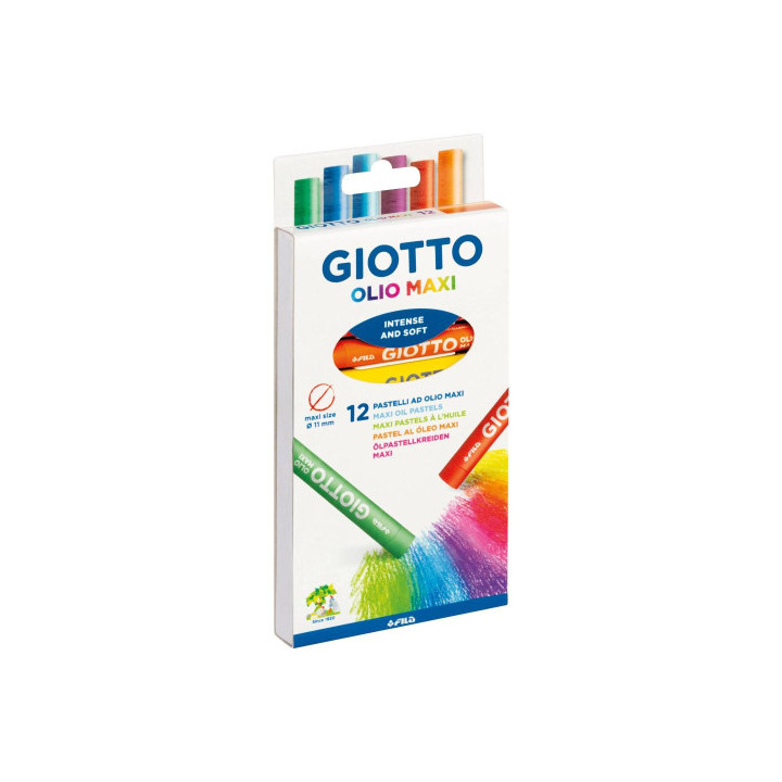 ESTUCHE CON ASA DE 12 BARRAS PINTURA ÓLEO GIOTTO F293400