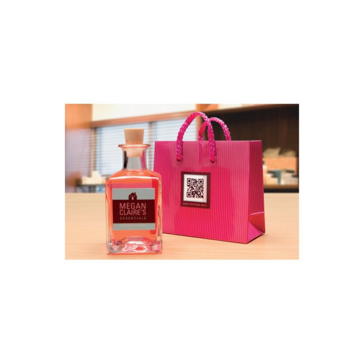 CAJA DE 25 HOJAS ETIQUETAS ADHESIVAS CUBRIENTE PARA CÓDIGO QR, 45X45MM AVERY L7121-25