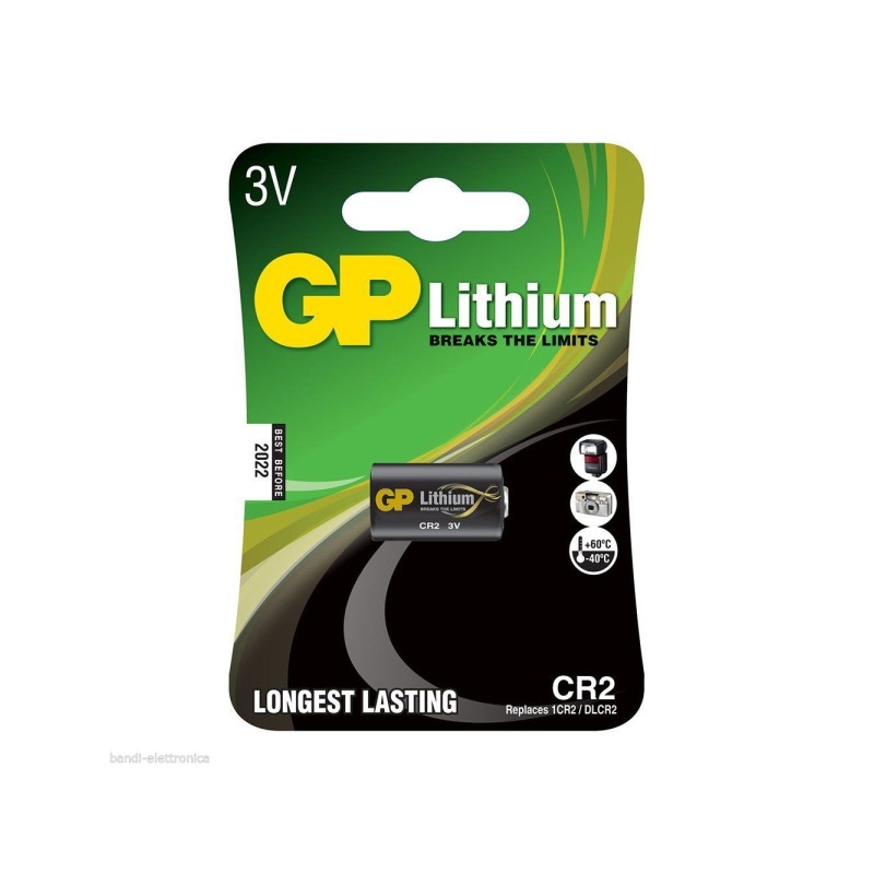 GP Lithium CR2 Pack de 1 Pila CR2 3V GP Lithium CR2 Pack de 1 Pila CR2 3V