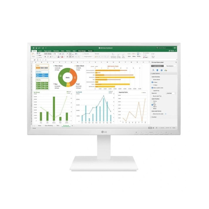 LG Monitor 27" LED IPS FullHD 1080p 60Hz - Respuesta 5ms - Altavoces - Angulo de Vision 178º - 16:9 - USB