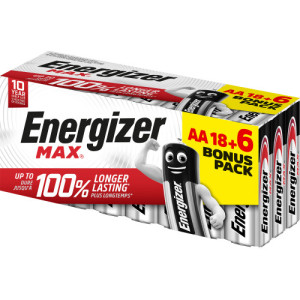 Caja 18+6 pilas alkalinas power tipo lr6 (aa) energizer e303513106
