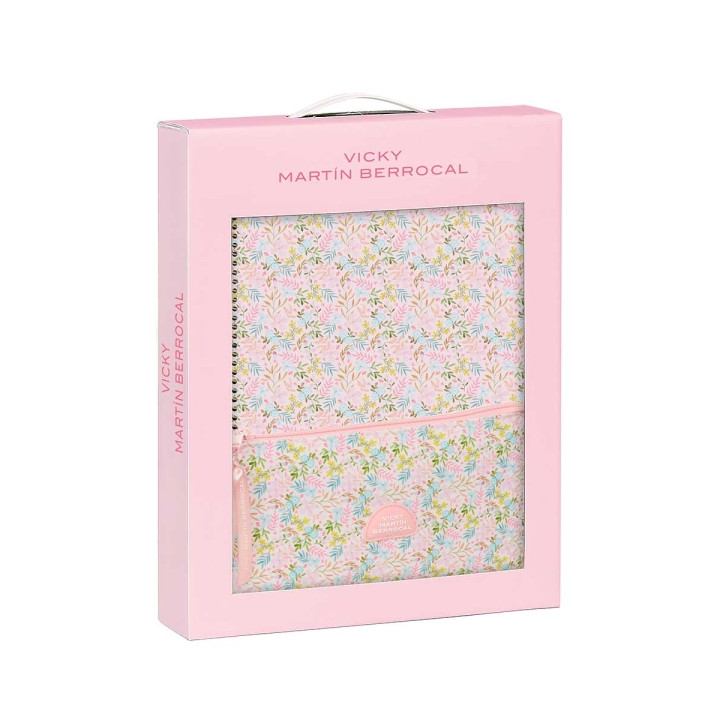 Safta VMB Set de Libreta A4 y Portalapices para Regalo - Presentado con Ventana Transparente - Asa de PVC - 280x60x350mm - Color