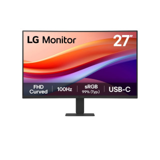 LG Monitor 27" Curvo 1500R VA FullHD 100Hz HDR 10 - Respuesta 5ms - 16:9 - HDMI