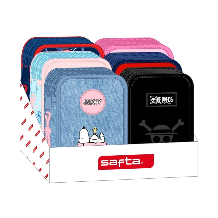 Safta Expositor con Plumieres de 3 Pisos - Modelo 857 Infantil - Carton Reciclado - Presentacion Ordenada y Atractiva - 280x240x