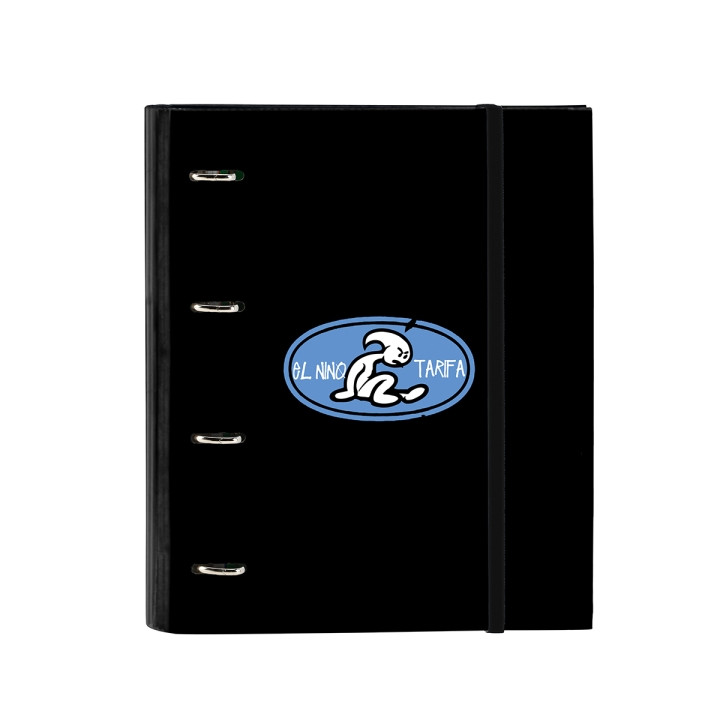 Safta el Niño Roller Carpeta con 4 Anillas 35mm - Tapas Duras Forradas - Recambio 100 Hojas - Cuadriculas 5x5mm - Gramaje 80g/m2