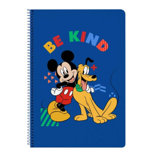 Safta Mickey Mouse Today Libreta con Espiral - Formato Folio - 80 Hojas de Papel 80g/m2 - Cuadriculas 4x4mm - Tapas Duras Glasof