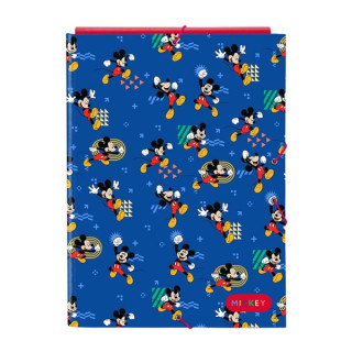 Safta Mickey Mouse Today Carpeta con 3 Solapas - Tapas Duras Forradas - Cierre con Gomas - 260x25x335mm - Color Azul