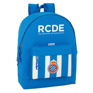 Safta RCD Espanyol Mochila - Bolsillo Frontal - Hombreras Acolchadas - Doble Tirador en Cremallera - Asa Superior - 21L - 325x15