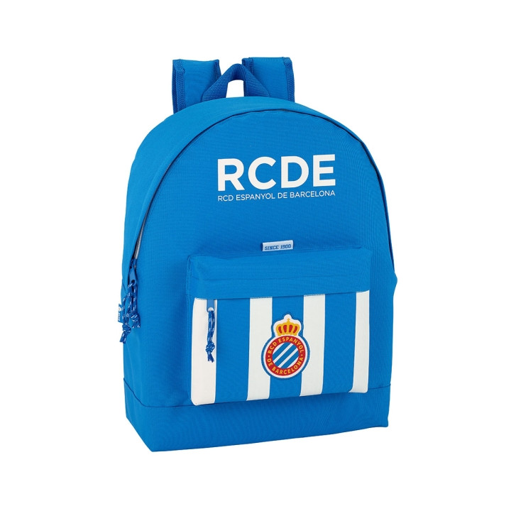 Safta RCD Espanyol Mochila - Bolsillo Frontal - Hombreras Acolchadas - Doble Tirador en Cremallera - Asa Superior - 21L - 325x15