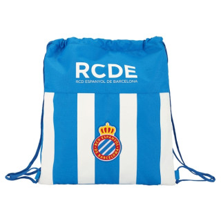 Safta RCD Espanyol Saco Plano - Bolsillo con Cremallera - Cierre con Cordones - 5L - Perfecto para Viajes - Funcionalidad y Como
