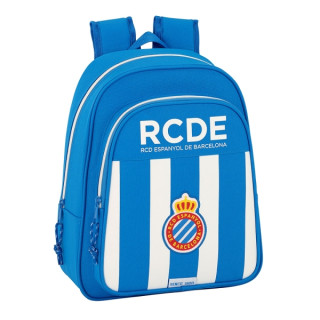 Safta RCD Espanyol Mochila Infantil - Adaptable a Carro - Hombreras Acolchadas - Bolsillo Frontal - Asa Superior - 9L - 270x100x