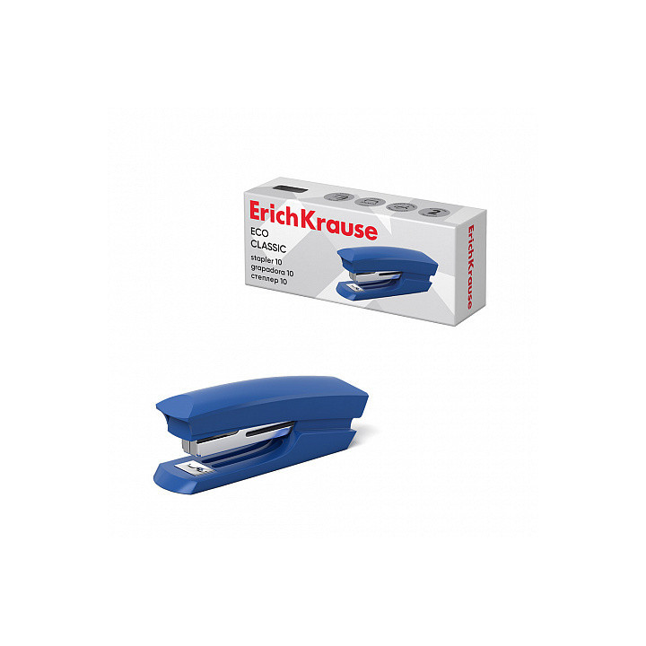 Erichkrause Eco Classic Grapadora de Sobremesa - Grapa hasta 20 Hojas - Quitagrapas Incorporado - Mecanismo de Acero - Capacida