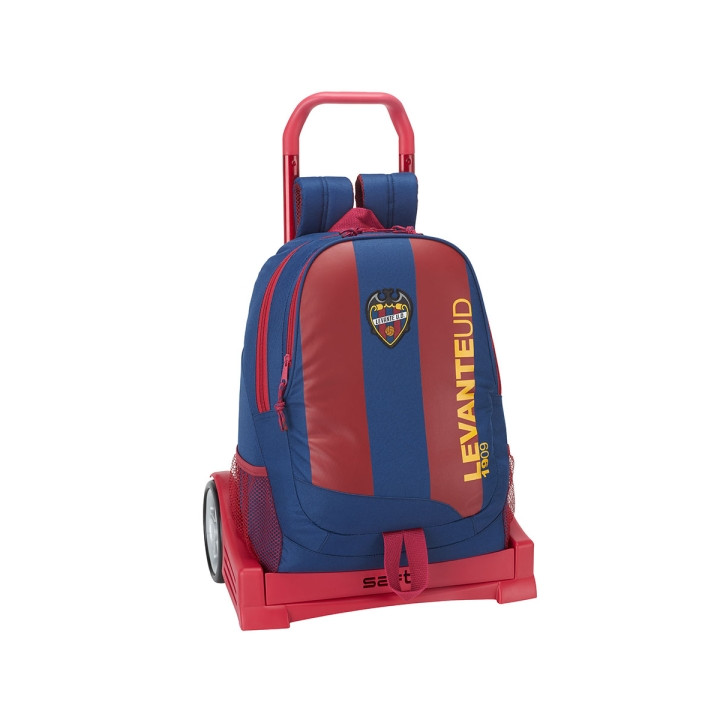 Safta Levante U.D. Mochila con Carro - Portabotellas - 2 Compartimentos - Tirador Doble - Hombreras y Espalda Acolchadas - Asa d