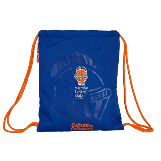 Safta Valencia Basket Saco Plano - Bolsillo con Cremallera - Cierre con Cordones - 5L - Materiales Duraderos - Ligero y Compacto
