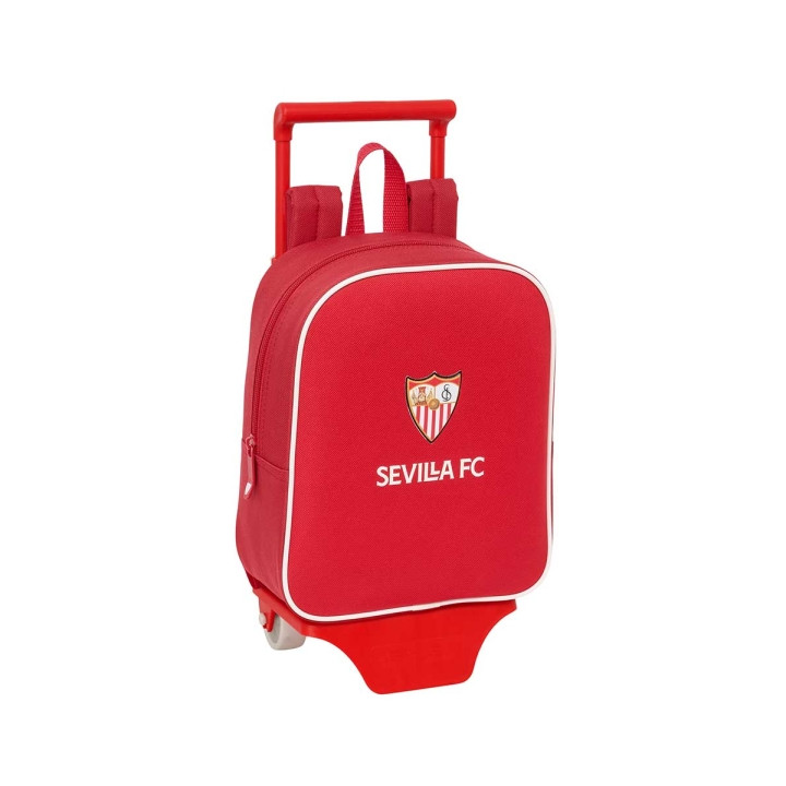 Safta Sevilla FC Mochila con Carro - Tarjeta ID - Asa Superior - Mochila Extraible - Carro Resistente - Resistente al Agua - Alt