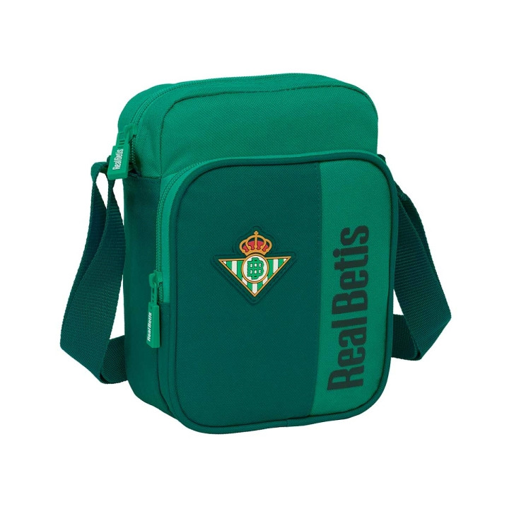 Safta Real Betis Balompie Bandolera - Cremallera - Bolsillo Frontal - Bandolera Ajustable - Resistente al Agua - 2L - 160x60x220