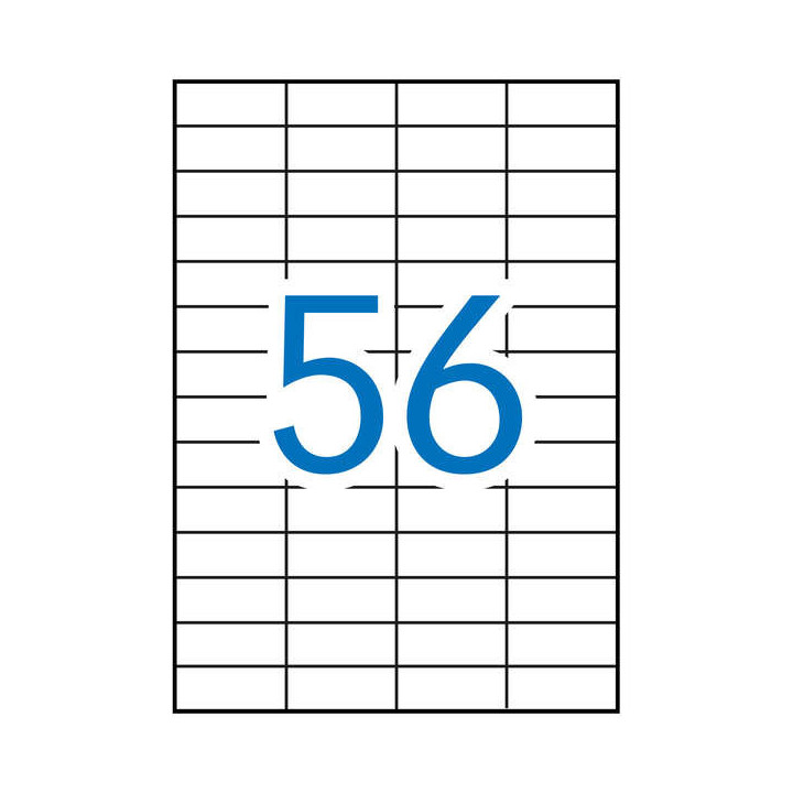 Apli Etiquetas Blancas Removibles 52.5 x 21.2mm 100 Hojas