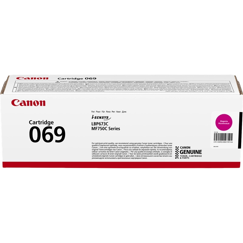 Canon 069 Magenta Cartucho de Toner Original - 5092C002 Canon 069 Magenta Cartucho de Toner Original - 5092C002