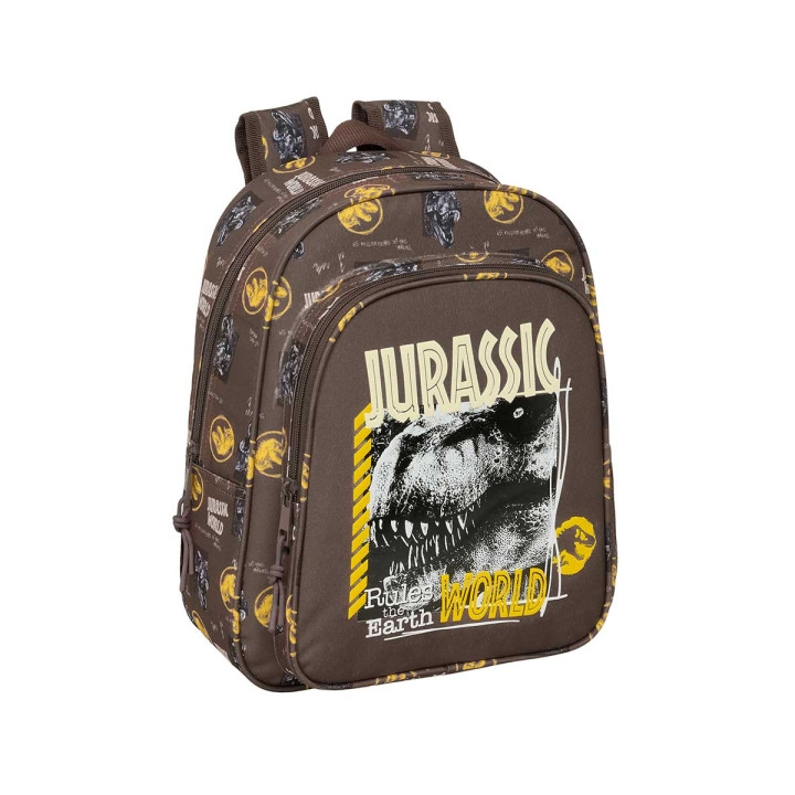 Safta Jurassic World Mochila Infantil - Adaptable a Carro - Portabotellas - Hombreras Acolchadas - Bolsillo Frontal - Asa Superi