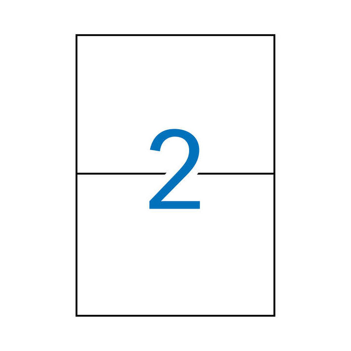 Apli Etiquetas Blancas Removibles 210.0 x 148.0mm 100 Hojas