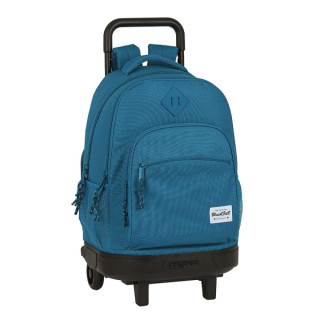 Safta Blackfit8 Egeo Mochila con Carro - Extraible - Portabotellas - Doble Cremallera - Hombreras Acolchadas - Asa Acolchada - F
