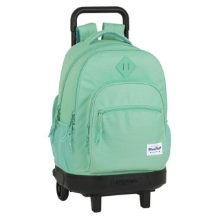Safta Blackfit8 Mochila con Carro - Extraible - Bolsillo Frontal - Portabotellas - Hombreras Acolchadas - Asa Acolchada - Faldon