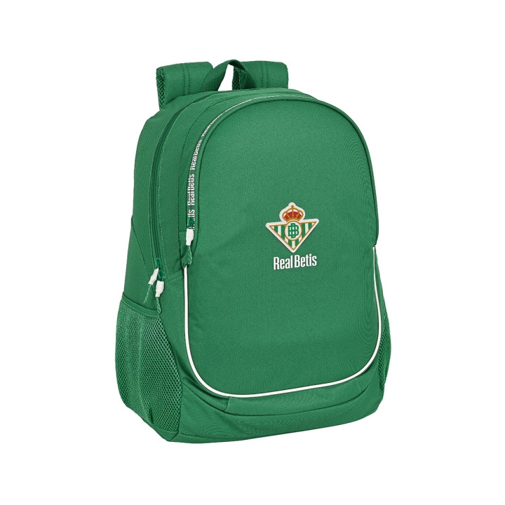 Safta Real Betis Balompie Mochila Adaptable a Carro - Portabotellas - Dos Compartimentos Grandes - Tirador Doble - Hombreras Erg