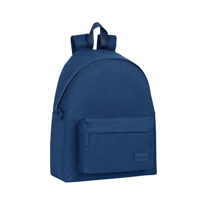 Safta Basic Mochila - Bolsillo Frontal - Hombreras Acolchadas - Doble Tirador en Cremallera - Asa Superior - 18L - 330x150x420mm