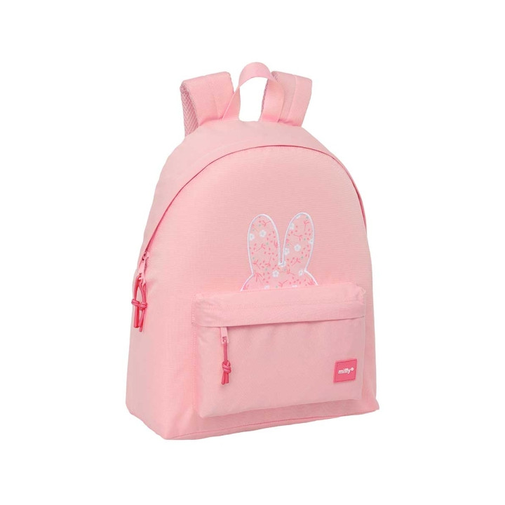 Safta Miffy Flores Mochila - Bolsillo Frontal - Hombreras Acolchadas - Espalda Acolchada - Doble Tirador - Asa Superior - 20.8L