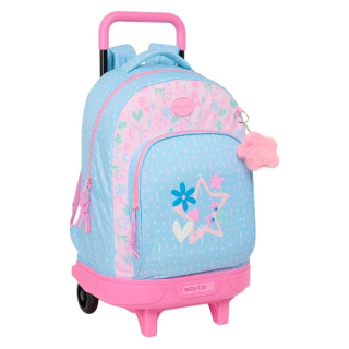 Safta Blackfit8 Smile Mochila con Carro - Extraible - Bolsillo Frontal - Portabotellas - Tirador Doble - Hombreras Acolchadas -