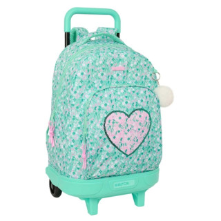 Safta Cuore Mochila con Carro - Extraible - Bolsillo Frontal - Portabotellas - Tirador Doble - Hombreras Acolchadas - Asa Acolch