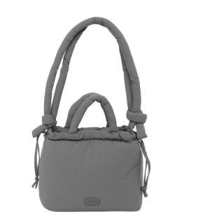 Safta Moos Capsula Grey Bolso - Cierre de Iman - Cremallera - Cierre con Cordones - Asas Acolchadas - 6.34L - 240x110x240mm - Co