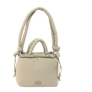 Safta Moos Capsula Bolso - Cierre de Iman - Cremallera - Asas Acolchadas - 6.34L - Tono Beige Claro - Estilo Moderno - 240x110x2