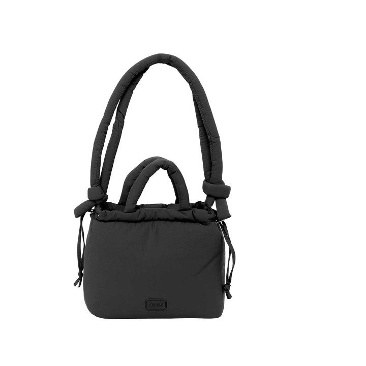 Safta Moos Capsula Bolso - Cierre de Iman - Cremallera - Cierre con Cordones - Asas Acolchadas - 6.34L - 240x110x240mm - Color N