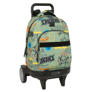 Safta Graffiti Zone Mochila con Carro - Bolsillo Frontal - Ruedas Antivibracion - Asa Acolchada - Sistema de Bloqueo - 33L - 330