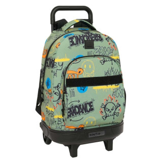 Safta Graffiti Zone Mochila con Carro - Extraible - Bolsillo Frontal - Portabotellas - Tirador Doble - Hombreras Acolchadas - As