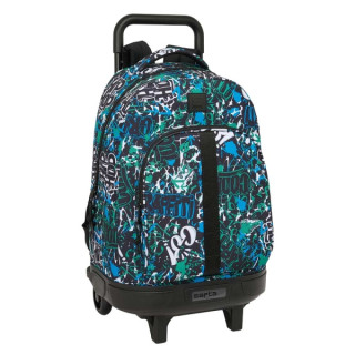 Safta Graffiti Go Mochila con Carro - Extraible - Bolsillo Frontal - Portabotellas - Tirador Doble - Hombreras Acolchadas - Tarj