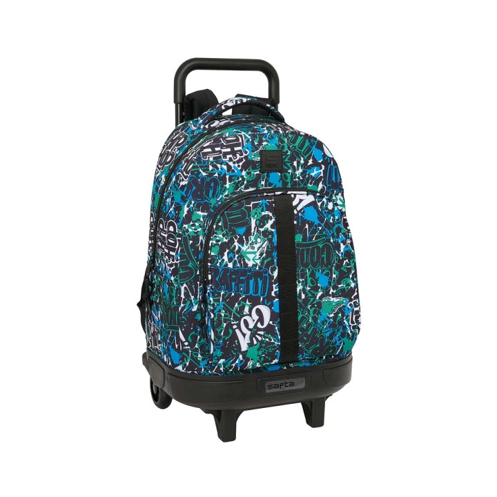 Safta Graffiti Go Mochila con Carro - Extraible - Bolsillo Frontal - Portabotellas - Tirador Doble - Hombreras Acolchadas - Tarj